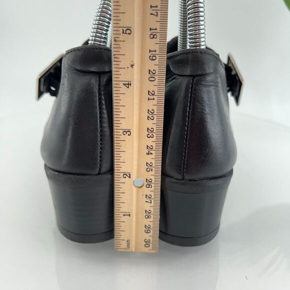 Naot Ankle Booties Women's 6 37 Black Leather Monk Strap Shoes Heels Comfort - Picture 8 of 14